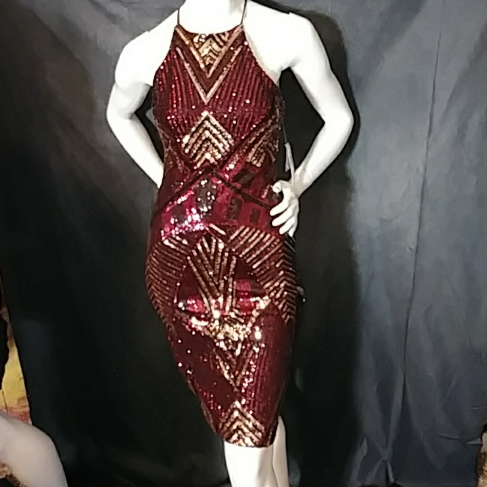 Bisou sleeveless sequin dress